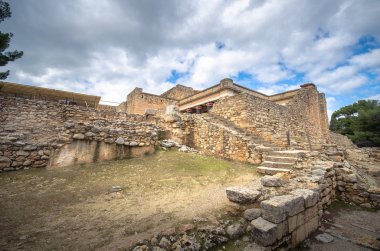 İtalya 'nın Pompei şehrinin kalıntıları.