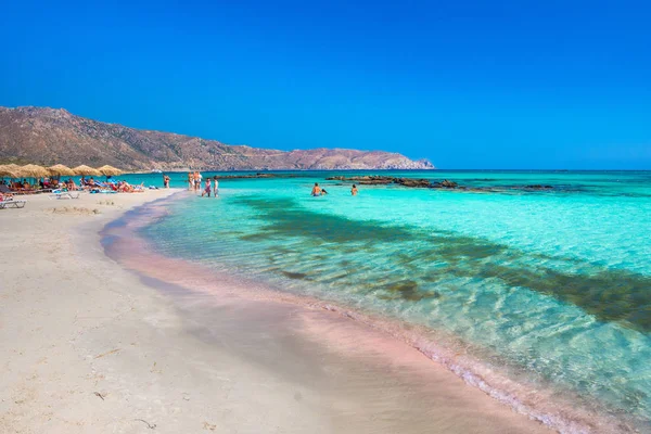 Krásná Pláž Modrou Lagunou Tyrkysovou Vodou — Stock fotografie