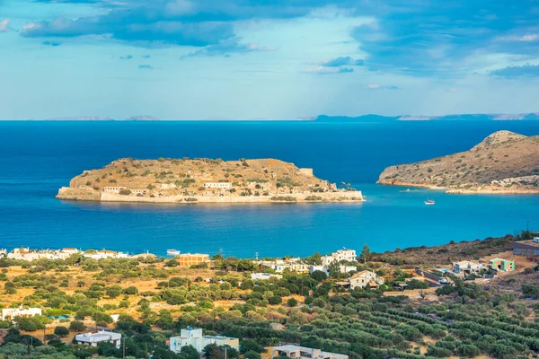 Krásný Výhled Řecký Ostrov Lindos Řecko — Stock fotografie