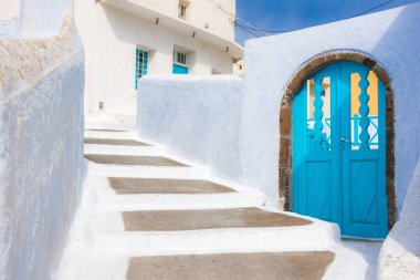 Santorini Adası manzarası, Yunanistan