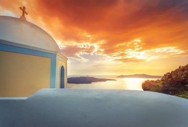 Vista Dell Isola Santorini Grecia — Foto Stock