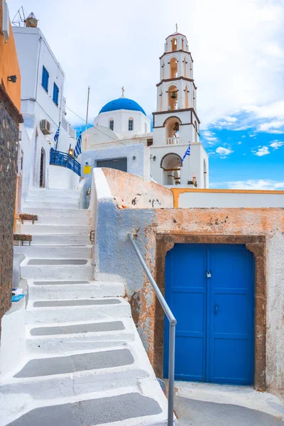 Vista Isla Santorini Grecia Imagen De Stock