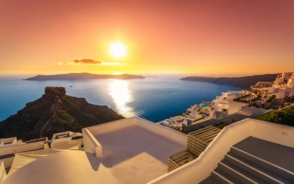 Pohled Ostrov Santorini Řecko Royalty Free Stock Obrázky