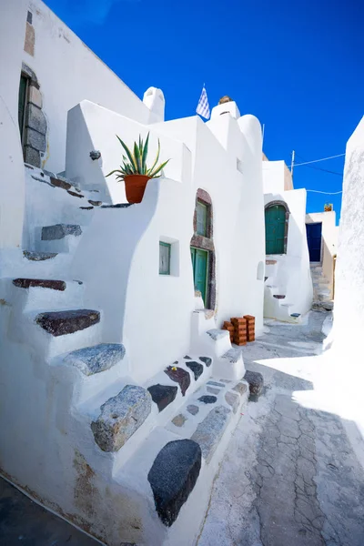 Білі Будинки Острові Санторіні Греція — стокове фото