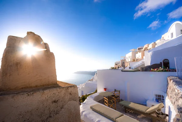 Ciudad de Oia en la isla de Santorini, Grecia. —  Fotos de Stock