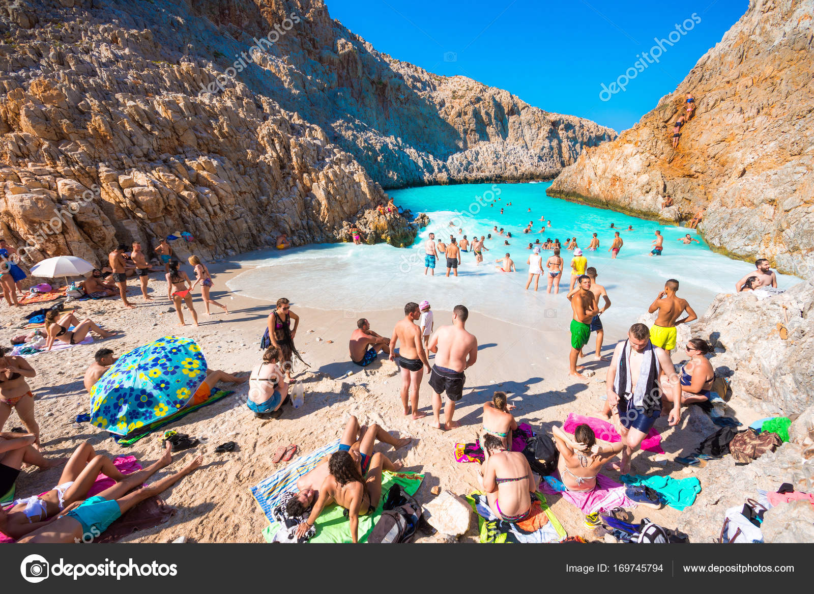Seitan limania or Agiou Stefanou, the heavenly beach with turquoise