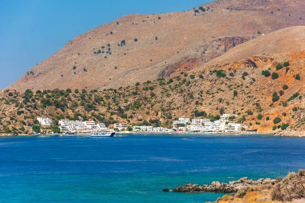 Řecké vesnici Loutro, Chania, Kréta, Řecko. — Stock fotografie