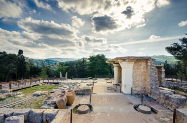 Knossos Girit, Yunanistan, Kral Minos Palace