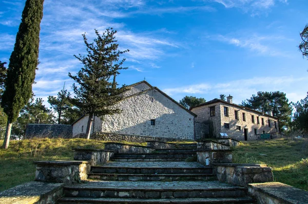 Vecchia Casa Legno Montagna — Foto Stock