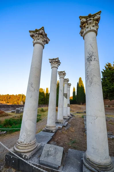 Ruinas Asclepeion Kos Grecia Templo Griego Antiguo Dedicado Asclepius Dios — Foto de Stock