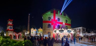 Mill of the Elves, Trikala, Greece on December 27, 2016 clipart