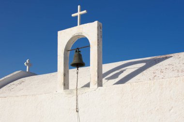 Crete Island, Yunanistan bir Ortodoks Kilisesi'nin çan kulesi.