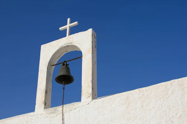 Campanile Una Chiesa Ortodossa Nell Isola Creta Grecia — Foto Stock