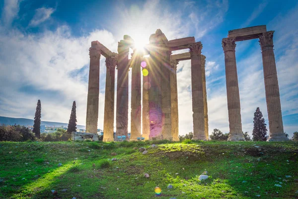Templo Zeus Olímpico Grego Naos Tou Olimpiou Dios Também Conhecido — Fotografia de Stock