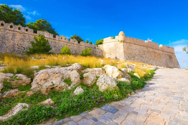 Fortezza Veneziana Fortezza Sulla Collina Del Centro Storico Rethimno Creta — Foto Stock