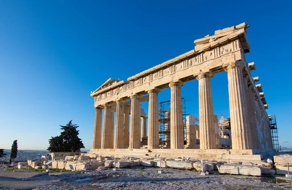 Tempio Del Partenone Sull Acropoli Atene Grecia — Foto Stock