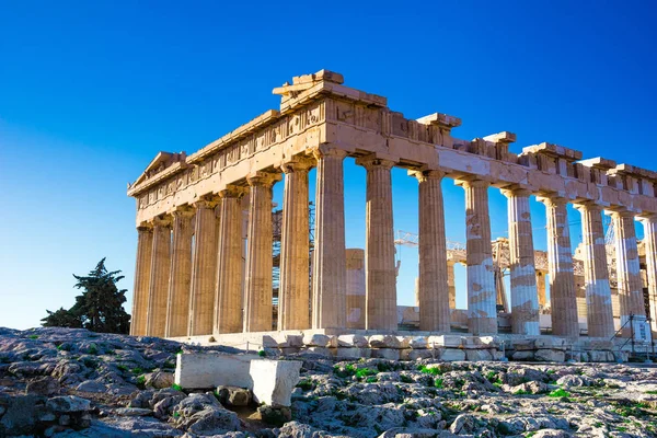 Tempio Del Partenone Sull Acropoli Atene Grecia — Foto Stock