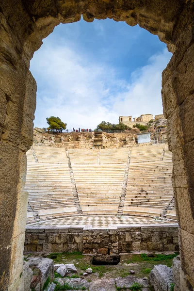 Théâtre Hérodion Atticus Sous Les Ruines Acropole Athènes Grèce — Photo