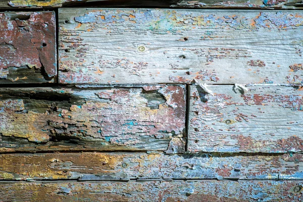 Texture Cracked Rough Wood Surface Painted — Stock Photo, Image