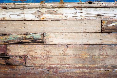 Kırık kaba ahşap yüzey dokusu boyalı