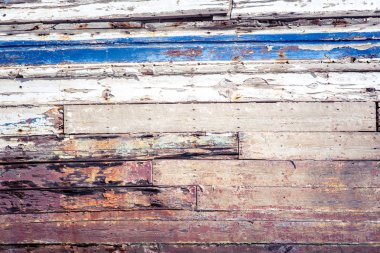 Kırık kaba ahşap yüzey dokusu boyalı