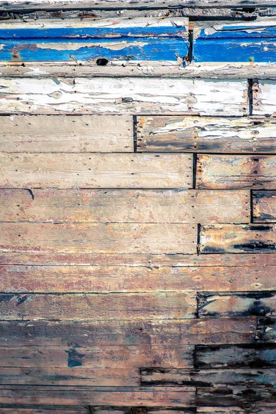 Texture Cracked Rough Wood Surface Painted — Stock Photo, Image