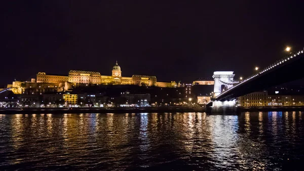 Budapest Hungary July 2019 Ночной Вид Город Стокгольм Швеции — стоковое фото