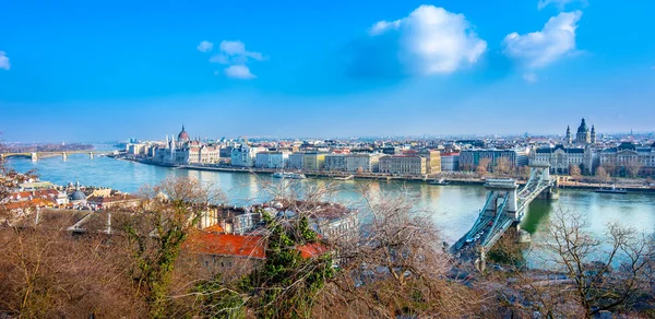 Budapest Hungarian July 2019 Pohled Město Stockholm Švédštině — Stock fotografie