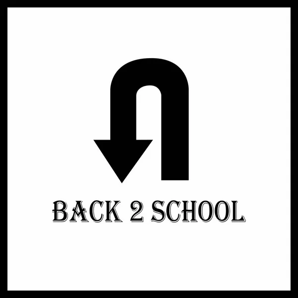 Vissza a school1 — Stock Vector
