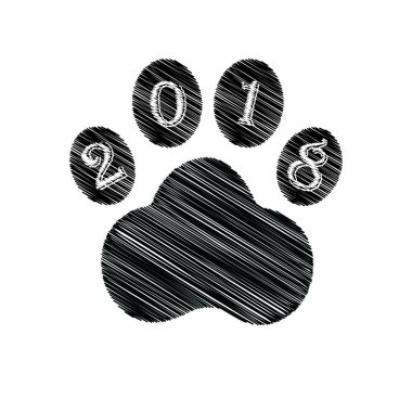 Köpek pençe işareti simgesi 2