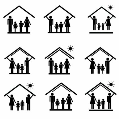Aile içinde ev belirlememeye simgeleri 1