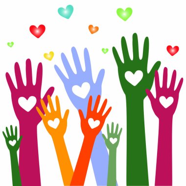 Elleri ve kalp bağış bağış concept9