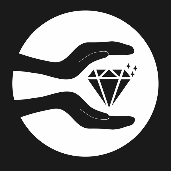 Diamant Zeichen Icon5 speichern — Stockvektor