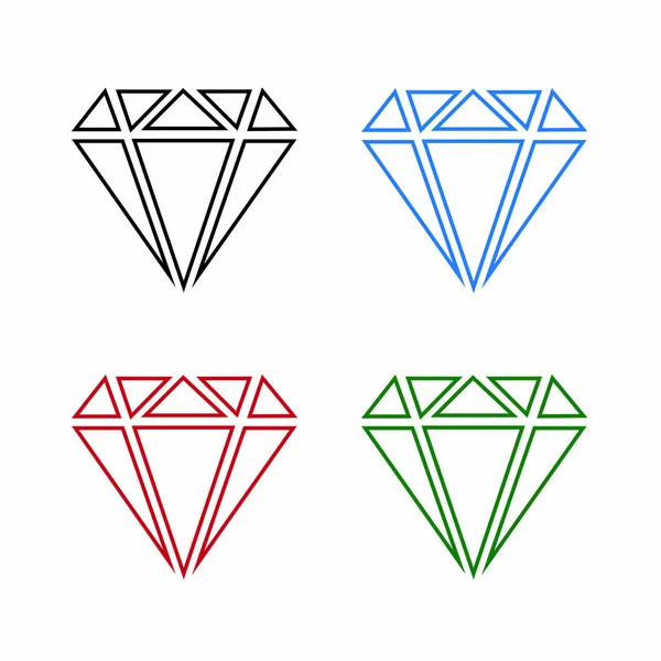 Diamantlinie icon1 — Stockvektor