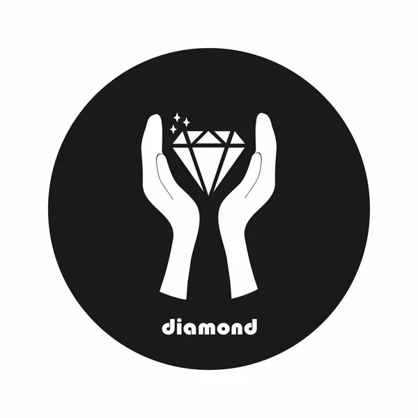 Diamant Zeichen Symbol 1 speichern — Stockvektor
