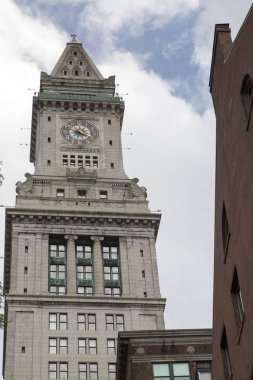 Boston downtown Boston ve mali bölge adımlarında bir gezinti