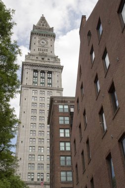 Boston downtown Boston ve mali bölge adımlarında bir gezinti