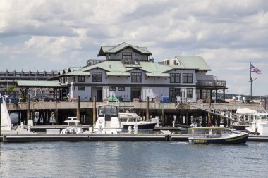 Boston downtown Boston ve mali bölge adımlarında bir gezinti