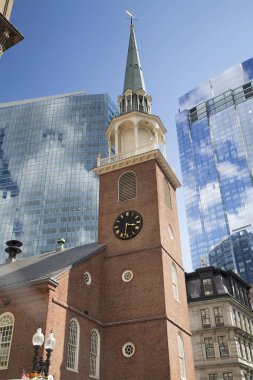 Boston downtown Boston ve mali bölge adımlarında bir gezinti