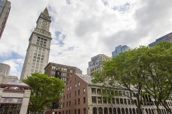 Boston downtown Boston ve mali bölge adımlarında bir gezinti
