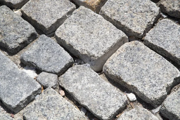 Achtergrond van baksteen en natuursteen vloer — Stockfoto