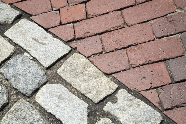 Brick and stone floor background — Stock Photo, Image