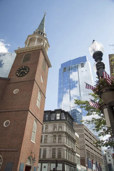 Boston downtown Boston ve mali bölge adımlarında bir gezinti