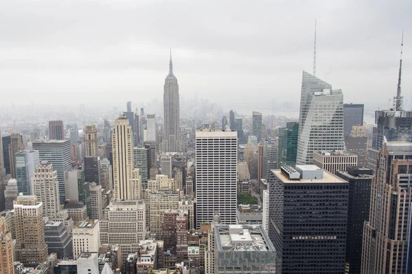 Nueva York - Skyline desde lo alto de la roca — Foto de Stock