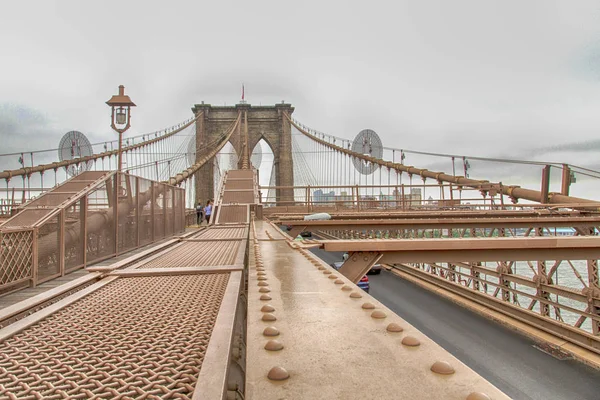 New York, Brooklyn Köprüsü'nün görünümünü