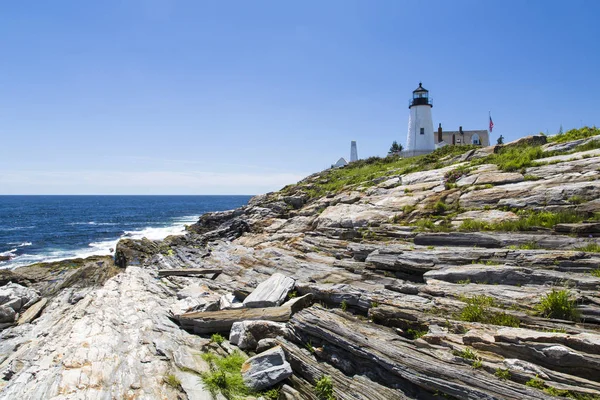 The Pemaquid Point lighthouse — Stock Photo, Image