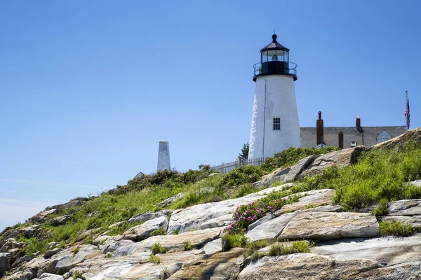 The Pemaquid Point lighthouse — Stock Photo, Image