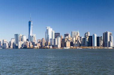 New York, aşağı Manhattan skyline