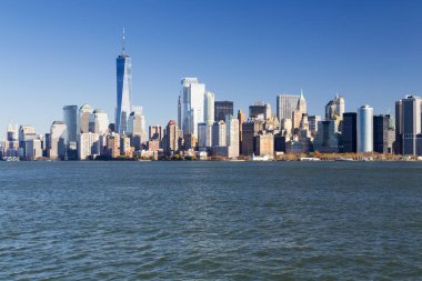 New York, aşağı Manhattan skyline