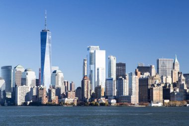 New York, aşağı Manhattan skyline